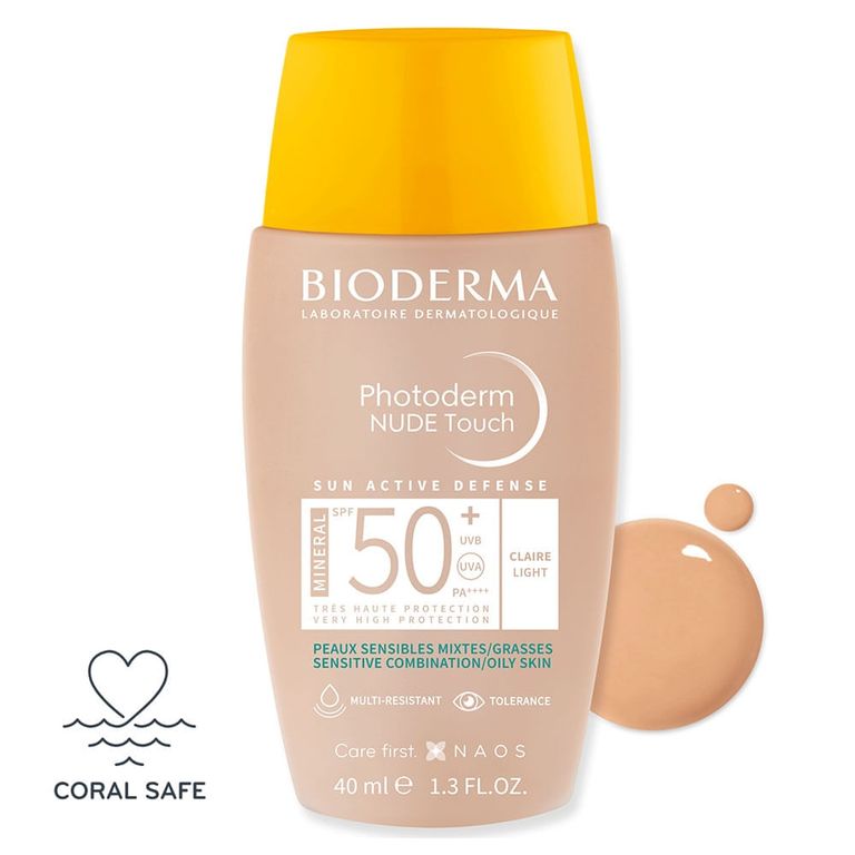 Bloqueador Bioderma Photoderm Nude Touch Color Claro Spf BIODERMA
