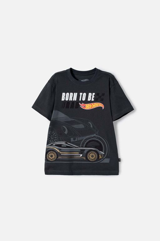Camiseta de Hot Wheels manga corta gris para niño HOT WHEELS