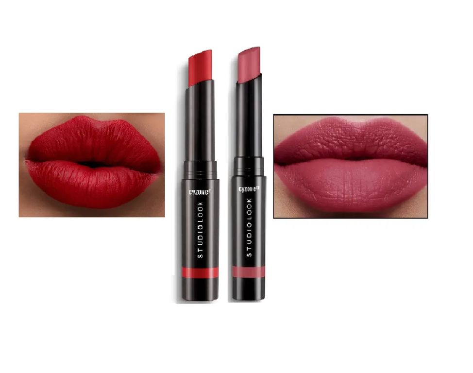 Labial En Barra Deep Red Y Burn Nude Supermate Lips Studio Look G