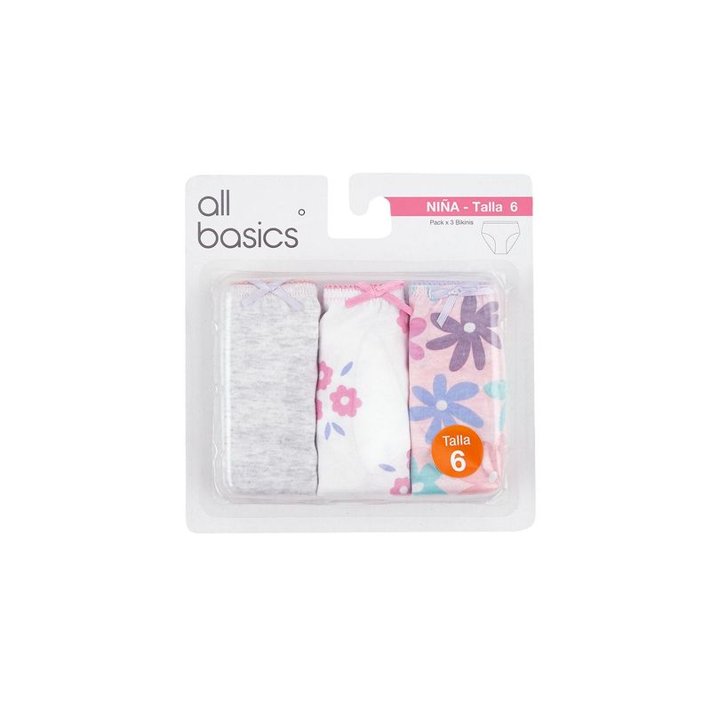 Pack 3 Bikini Niña Combo 11 Tottus Perú
