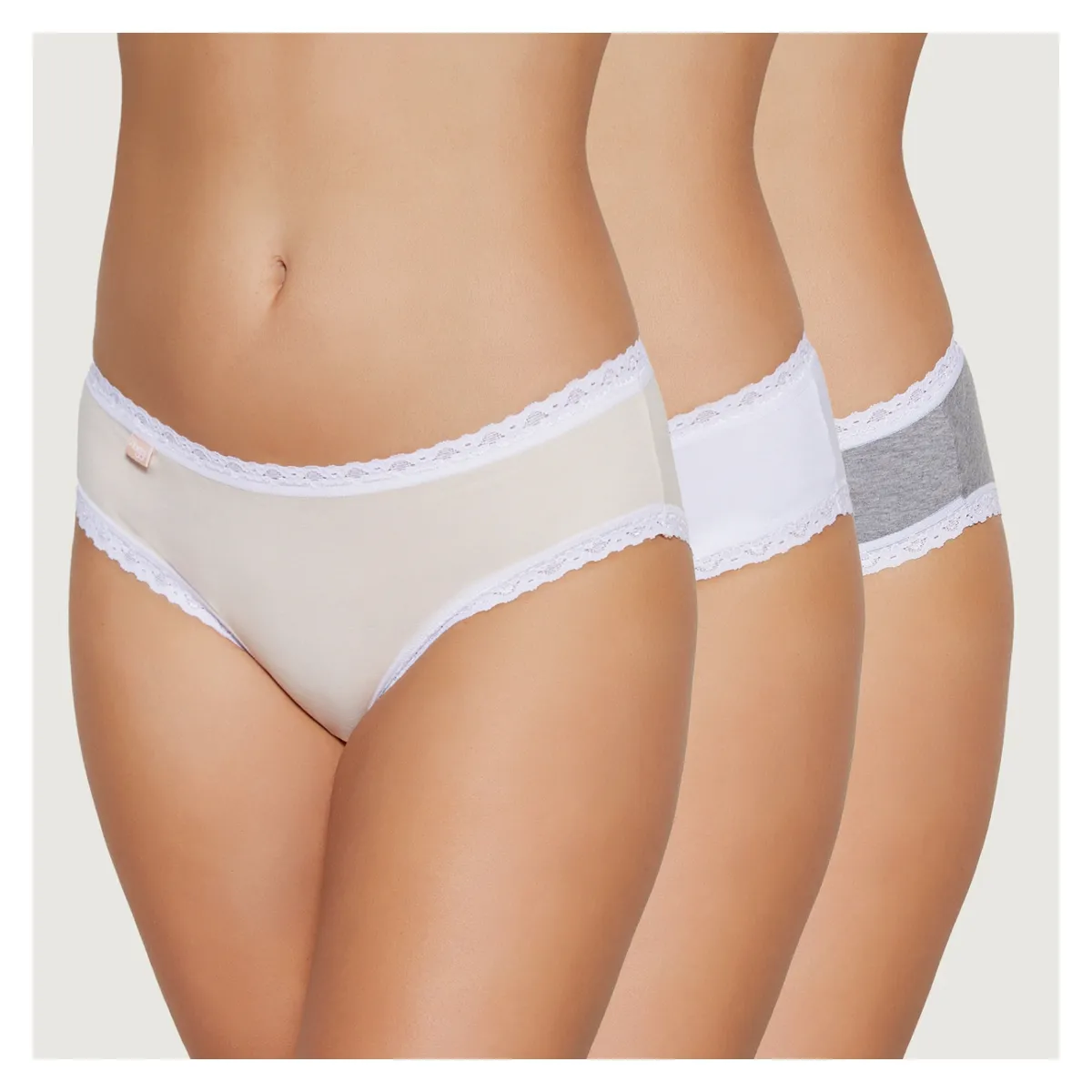 SLOGGI - Pack de 3 Calzones Go Crush Algodón Mujer Sloggi