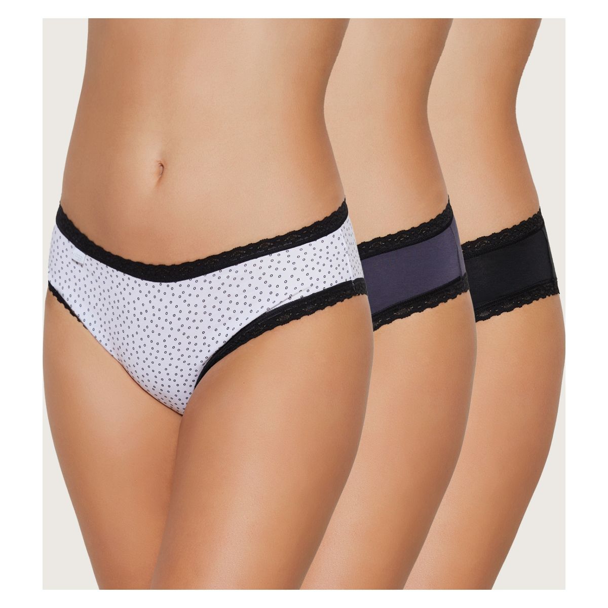 SLOGGI - Pack de 3 Calzones Go Crush Algodón Mujer Sloggi