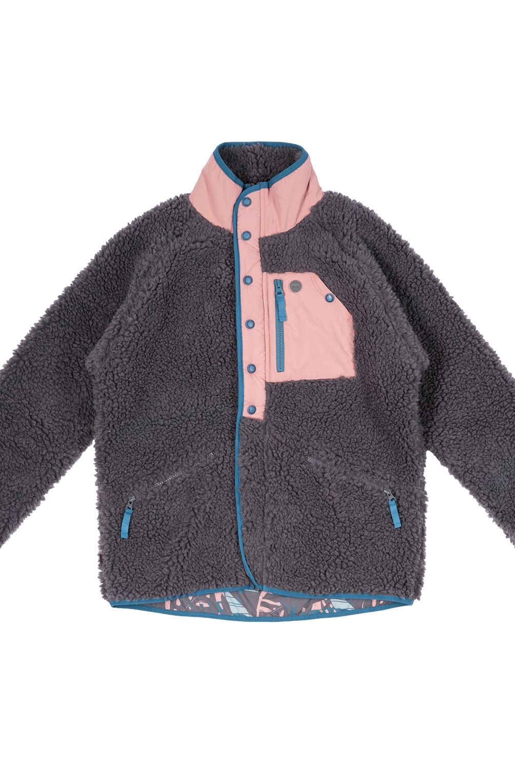HAKA HONU - Chaqueta Mujer Zip-Porrito Gris
