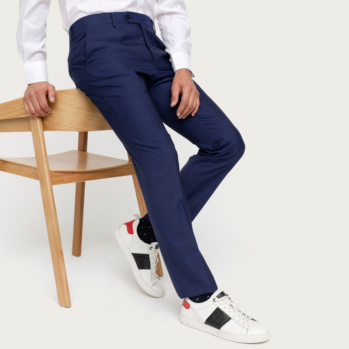 LA MARTINA - Pantalón Formal Lana Regular Fit Hombre La Martina