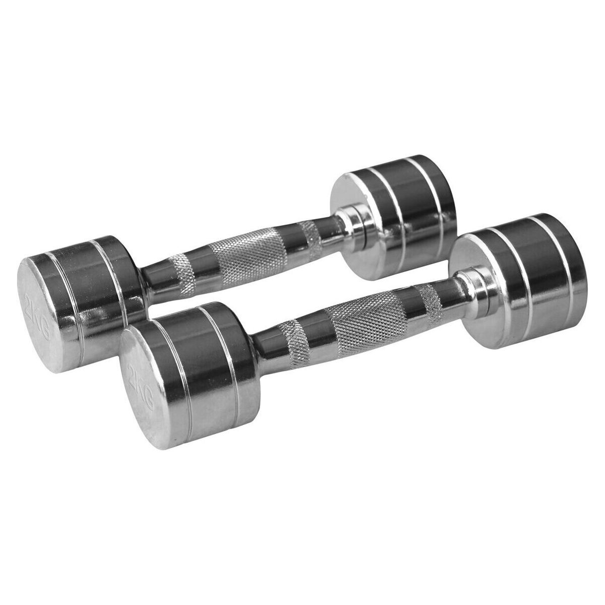 ULTIMATE FITNESS - Mancuernas Cromadas 2 Kg (Par)