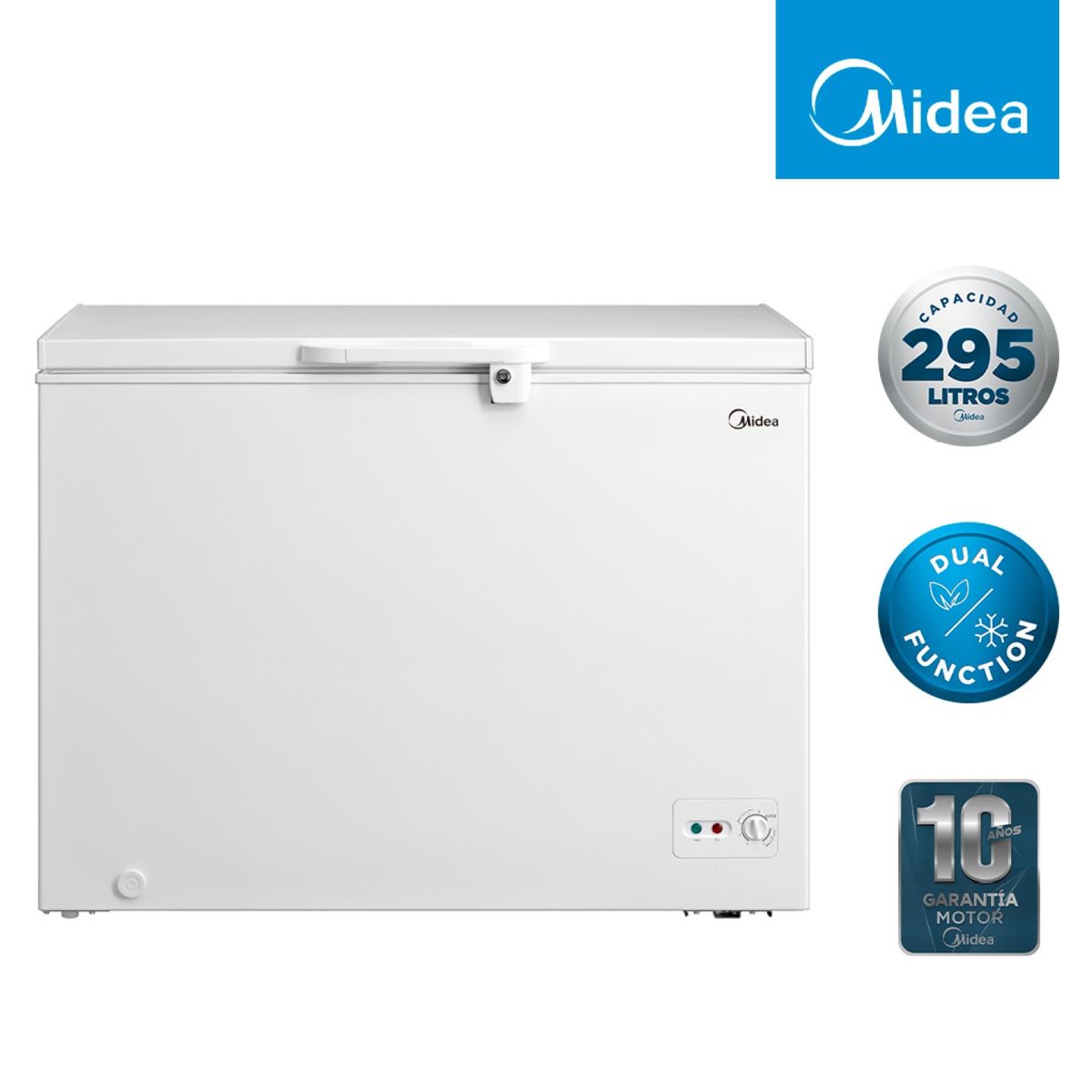 MIDEA - Congelador Freezer Horizontal 295 Lt Mfh-2950B384Cn Midea