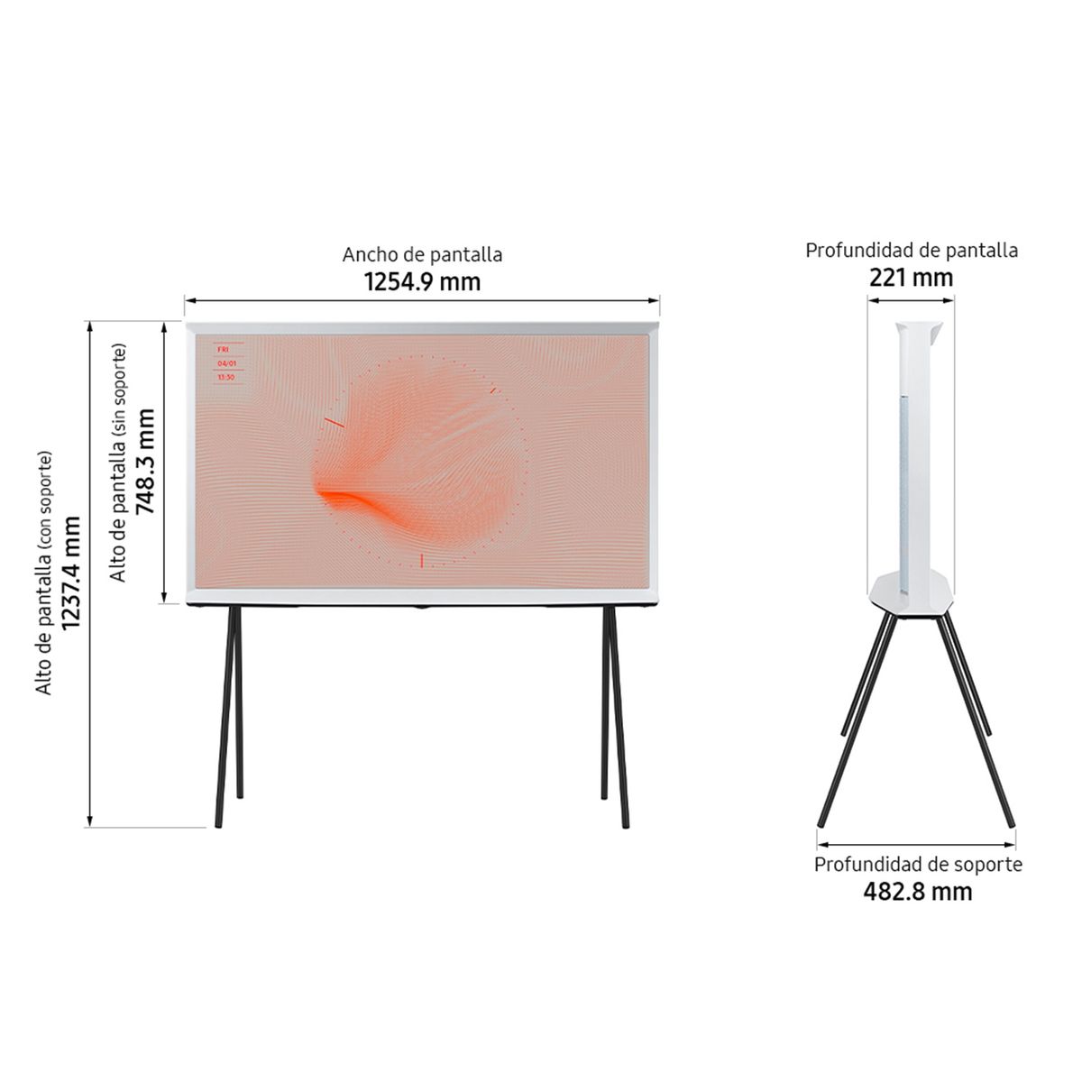 SAMSUNG - QLED Smart TV 55" QN55LS01 Tizen Samsung