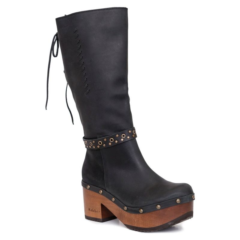 KEBBA - Bota Mujer Bua Bordo Negro