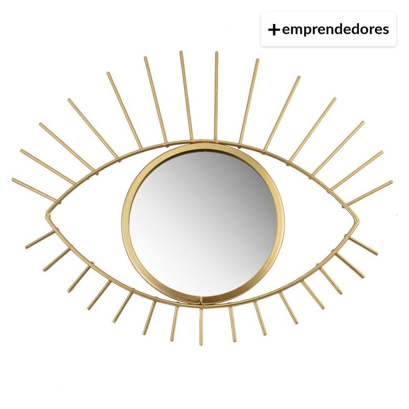 REGALITOLINDO CL - Espejo Ojo Dorado 27X27 Cms.
