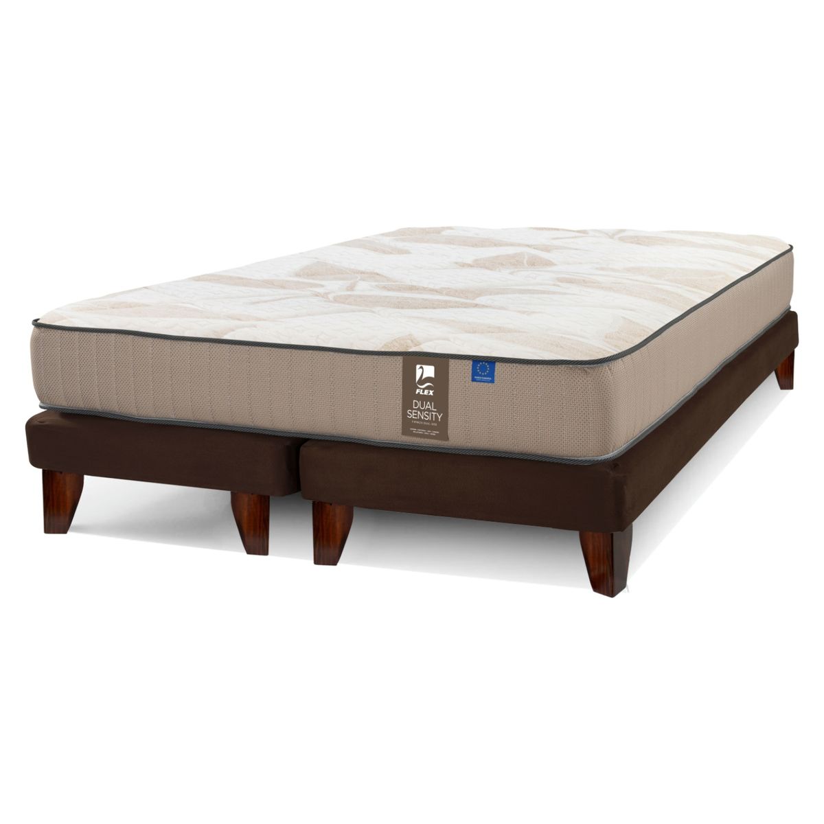 FLEX - Cama Europa Dual Sensity King X 2.00Mt Base Dividida Flex