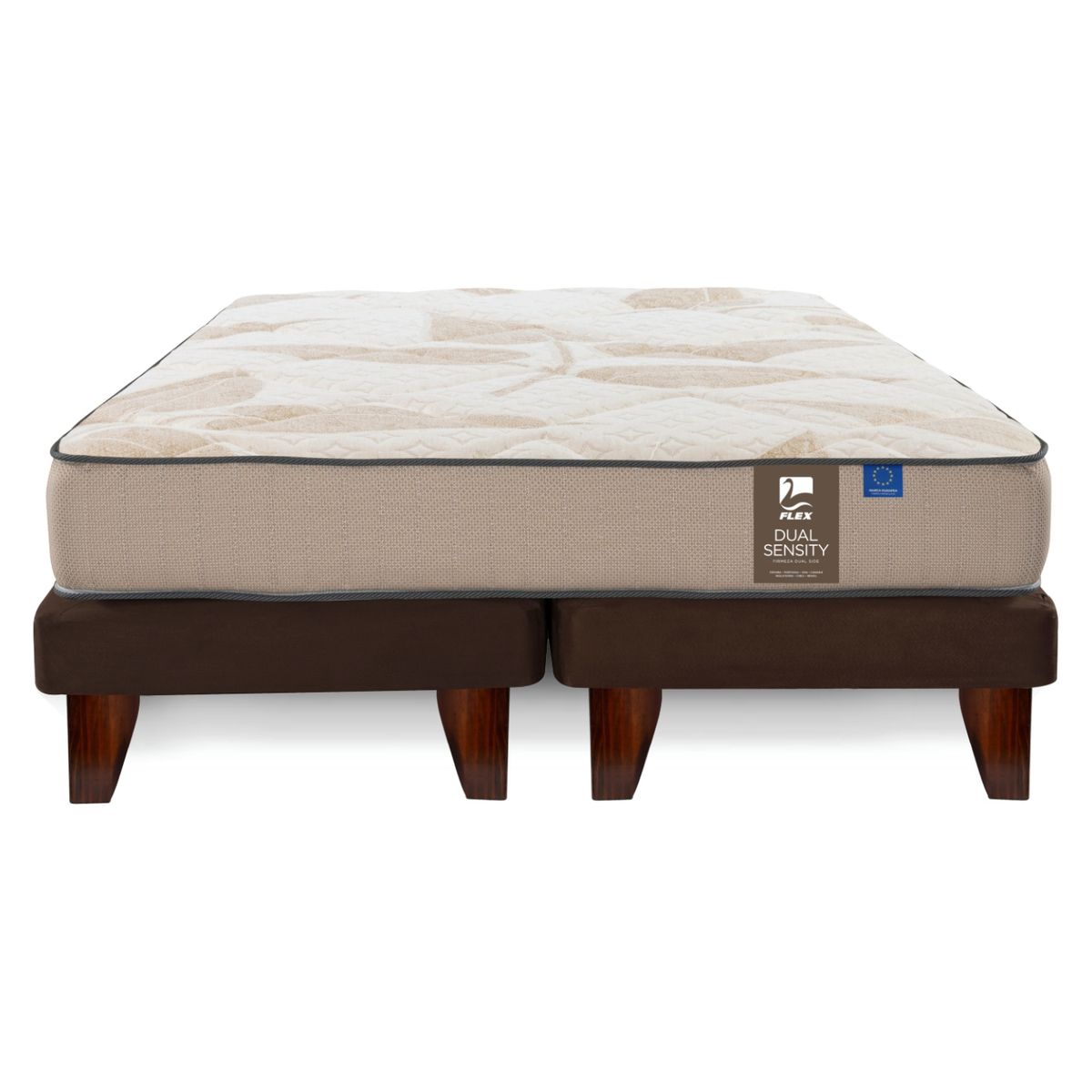 FLEX - Cama Europa Dual Sensity King X 2.00Mt Base Dividida Flex