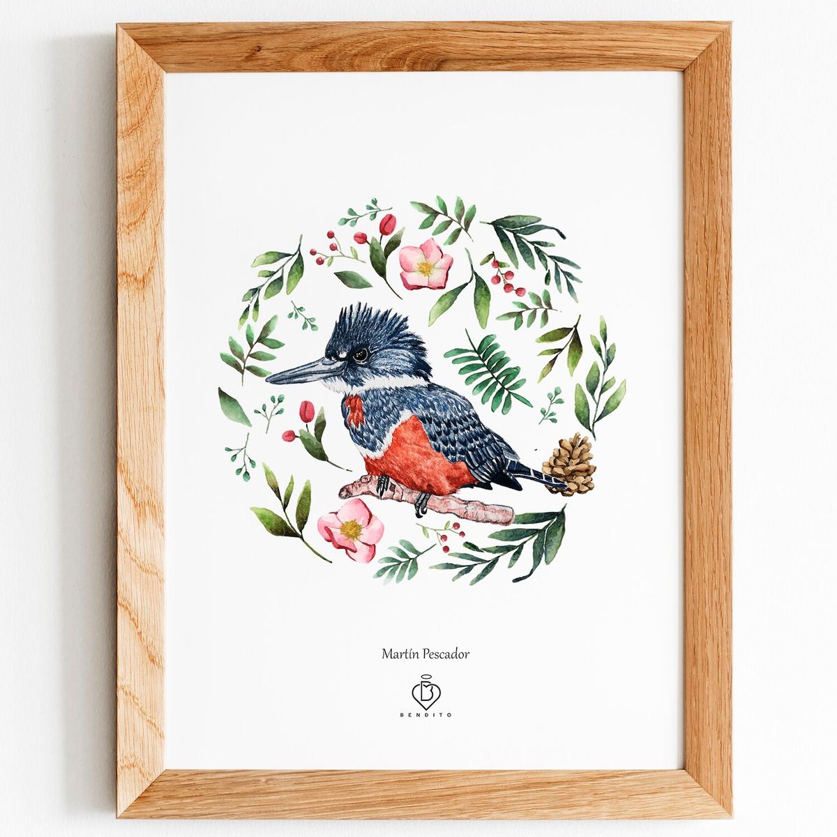 BENDITO - Cuadro Martin Pescador