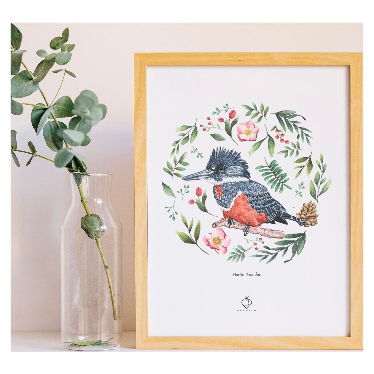 BENDITO - Cuadro Martin Pescador