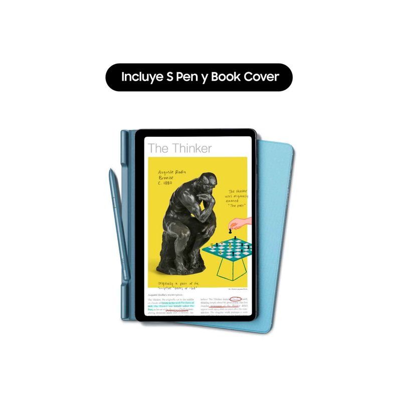 SAMSUNG - Tablet Galaxy Tab S6 Lite Book Cover 10.4 WIFI Azul Samsung