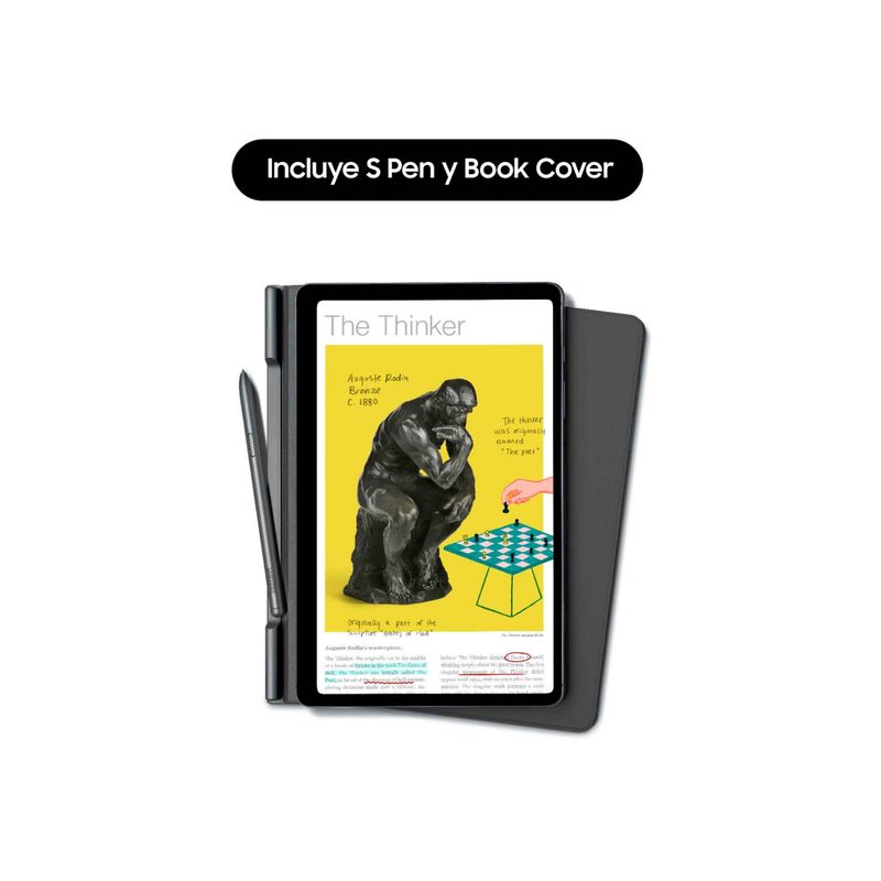 SAMSUNG - Tablet Galaxy Tab S6 Lite Book Cover 10.4 WIFI Gris Samsung