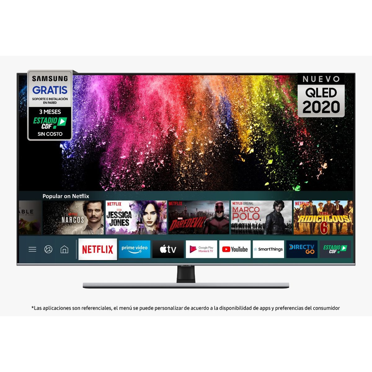 SAMSUNG - QLED 55'' Q70T UHD 4K Smart TV Samsung