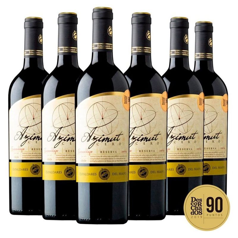 AZIMUT CERO R S - CAJAS X 6 VINOS AZIMUT CERO RESERVA ENSAMBLAJE