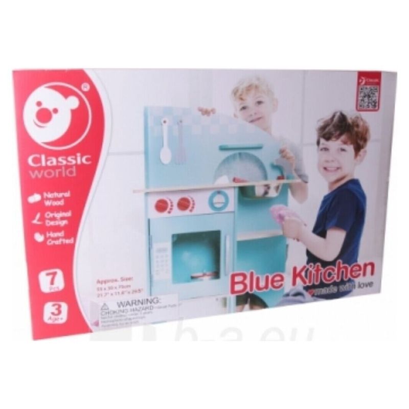 CLASSIC WORLD - Cocina de Madera Celeste