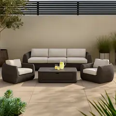 BASEMENT HOME - Juego De Living 3-1 + Mesa De Centro Toscana