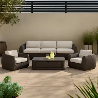 BASEMENT HOME - Juego De Living 3-1 + Mesa De Centro Toscana
