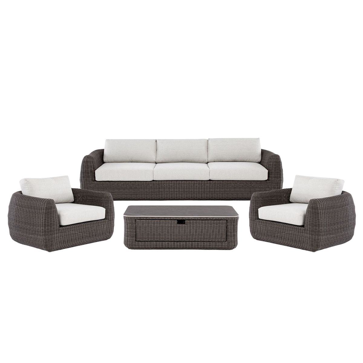 BASEMENT HOME - Juego De Living 3-1 + Mesa De Centro Toscana Basement Home