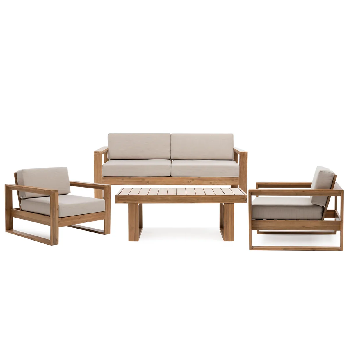 BASEMENT HOME - Juego Living Terraza Laguna 3-1-1 + Mesa Centro Basement Home