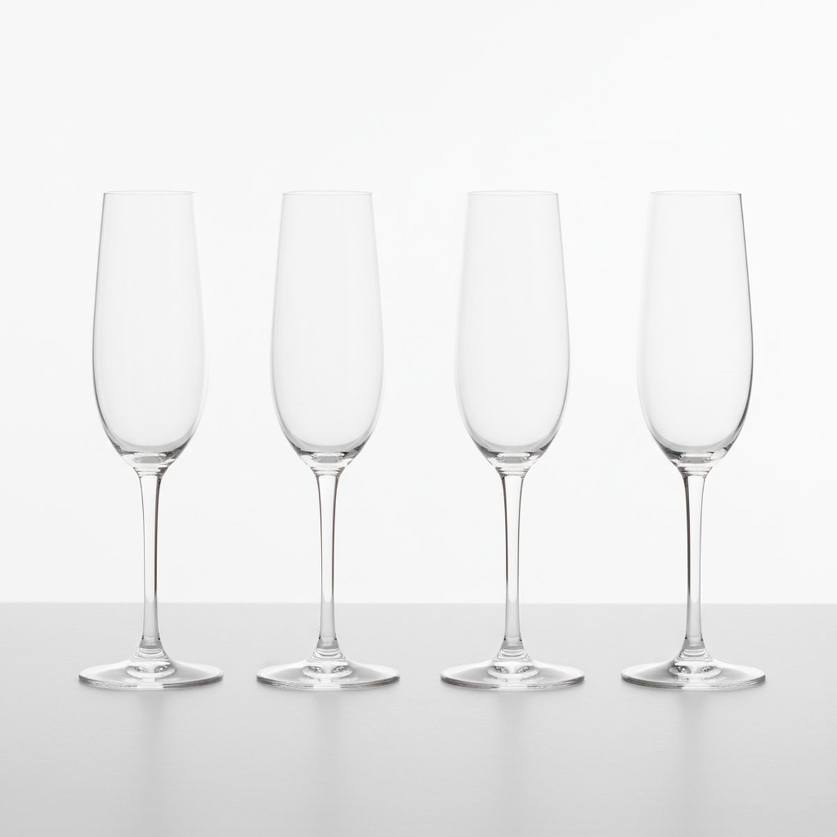 CRATE & BARREL - Set 4 Copas Aspen Champagne Crate & Barrel