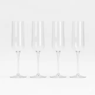 CRATE & BARREL - Set 4 Copas Champagne Mercer
