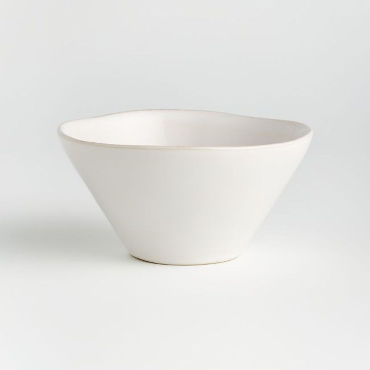 CRATE & BARREL - Set 4 Bowl Cereal Marin Blanco Crate & Barrel