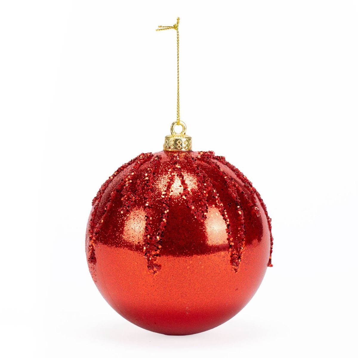 MICA - Pack 4 Bolas Red Glam 10 Cm Mica