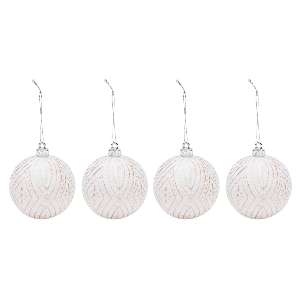 MICA - Pack 4 Bolas White 8 Cm Mica