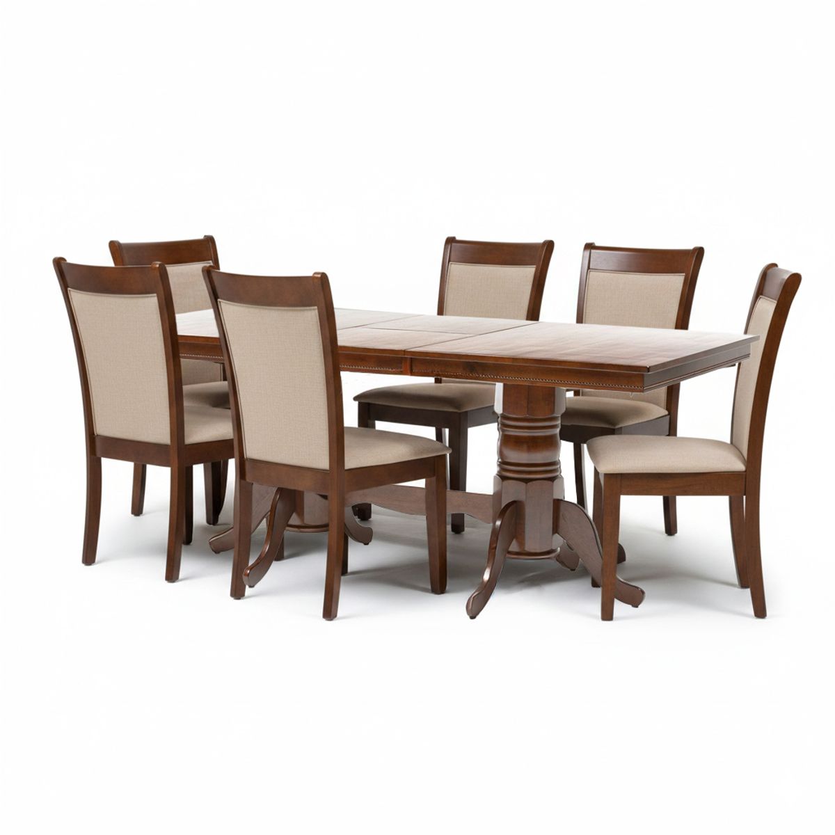 ROBERTA ALLEN - Juego De Comedor Valerie Rectangular 6 Sillas Tela Roberta Allen