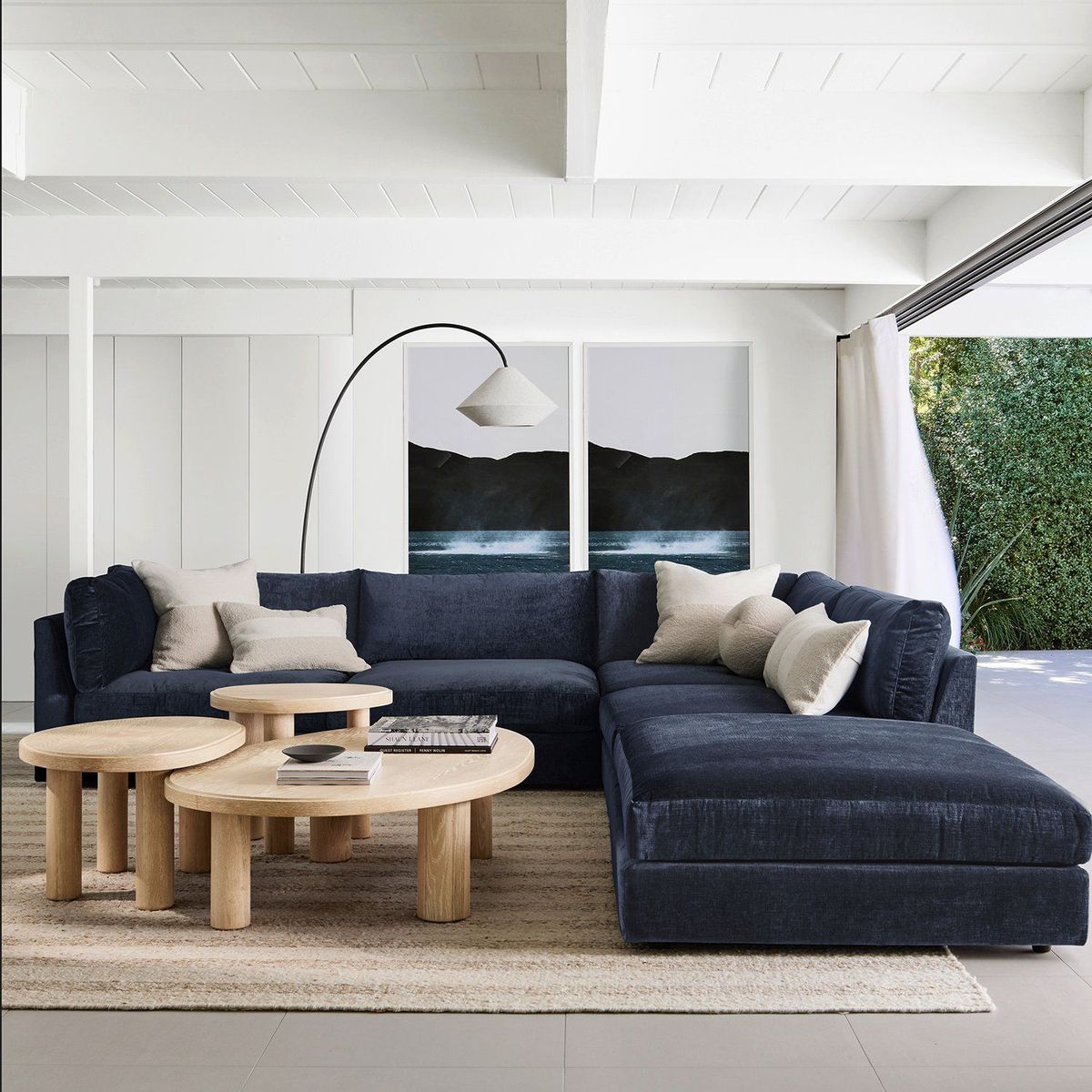 CRATE & BARREL - Seccional Monterey Derecho 4 Cuerpos Crate & Barrel