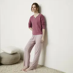 BLU - Pijama Mujer Manga Larga