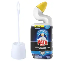 Pato Purif - Pack Pato Purific Destructor Sarro 500ml + Cepillo Baño Mango Largo