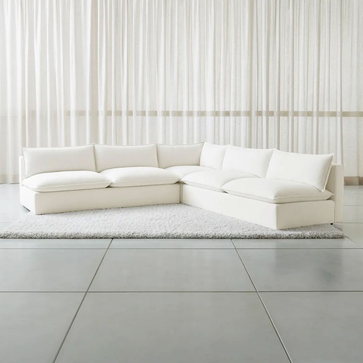 CRATE & BARREL - Seccional Lotus 3 Piezas Crate & Barrel