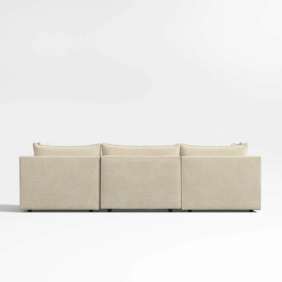 CRATE & BARREL - Seccional Lotus Derecho Beige 4 Cuerpos Crate & Barrel
