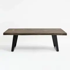 CRATE & BARREL - Mesa De Centro Yukon Gris