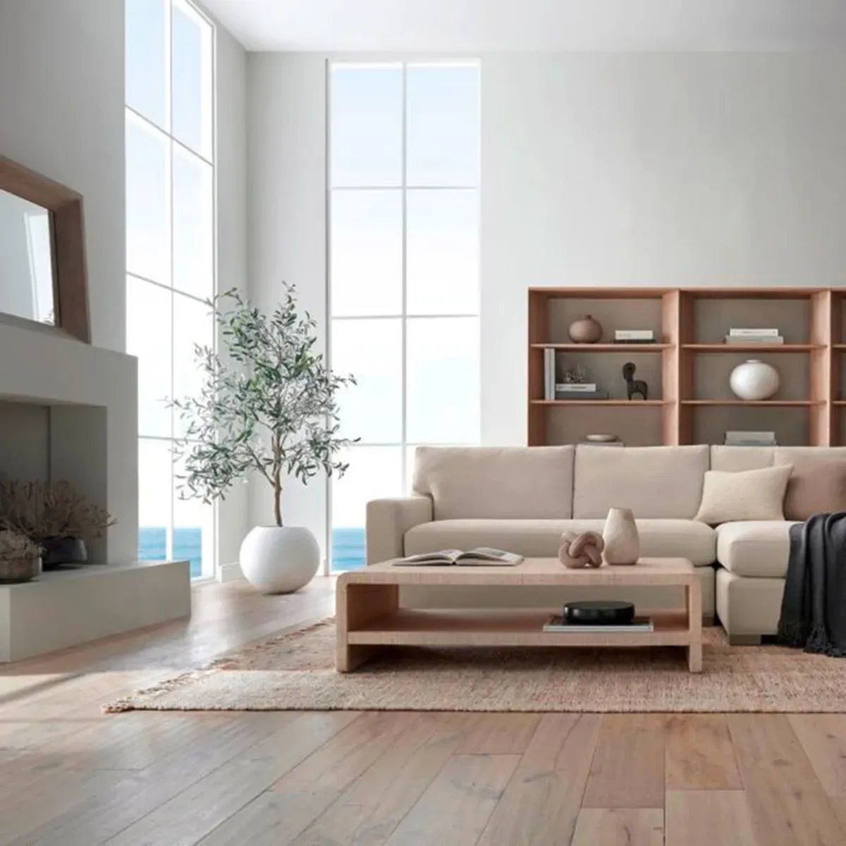 CRATE & BARREL - Seccional Derecho Axis Bench Crate & Barrel