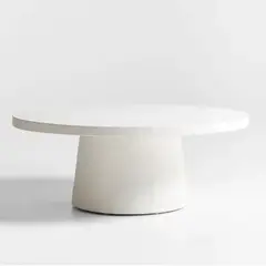 CRATE & BARREL - Mesa De Centro Willy Blanca Lf
