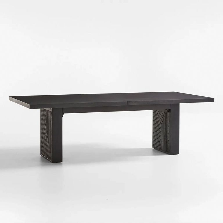 CRATE & BARREL Mesa De Comedor Dunewood Charcoal Extensible