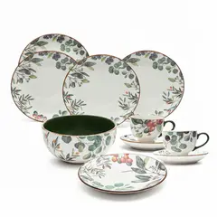 ROBERTA ALLEN - Juego De Vajilla Porcelana 20 Piezas Fruits