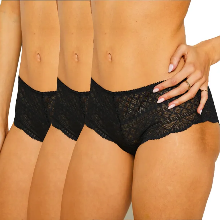 ETAM Pack 3 Calzones Shorty Idole Mujer