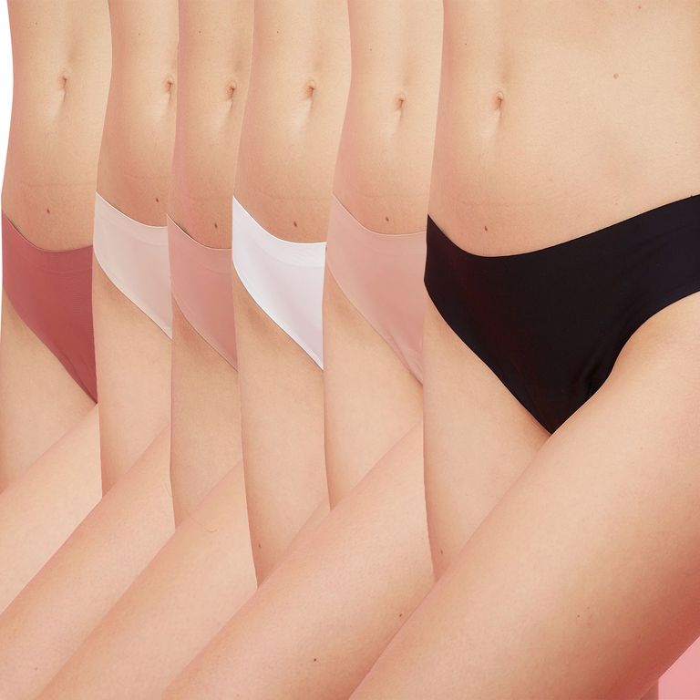 Pack 6 Calzones Colaless Sin Costuras Mujer
