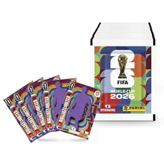 PANINI - Blister Pack 25 Sobres Álbum + 5 Carta Limited Edition Coleccionable de Regalo Mundial Fifa 2026