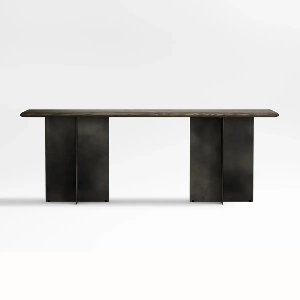 CRATE & BARREL - Consola Arrimo Preto Madera/Metal