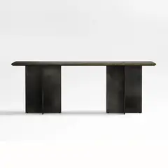 CRATE & BARREL - Consola Arrimo Preto Madera/Metal