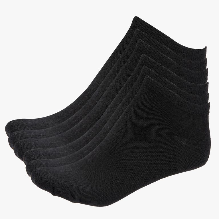 Pack de 6 Calcetines Negros Mujer