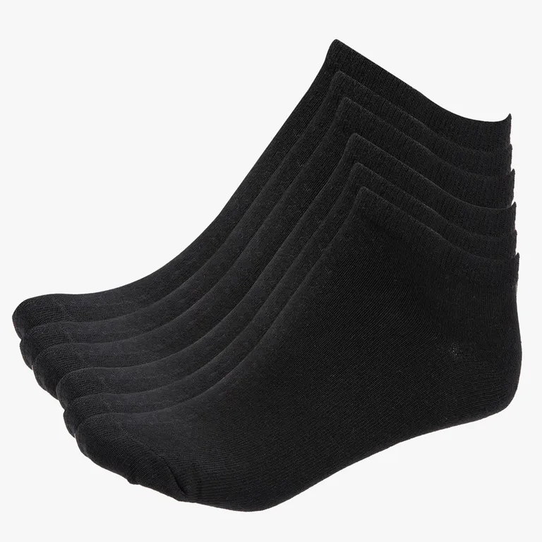 Pack de 6 Calcetines Negros Mujer