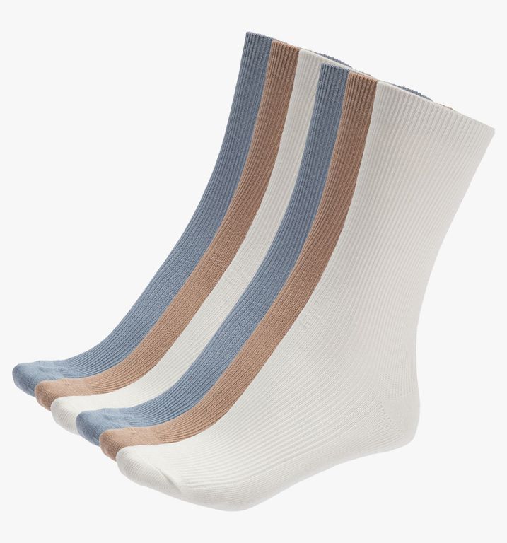Pack de 6 Calcetines Mujer